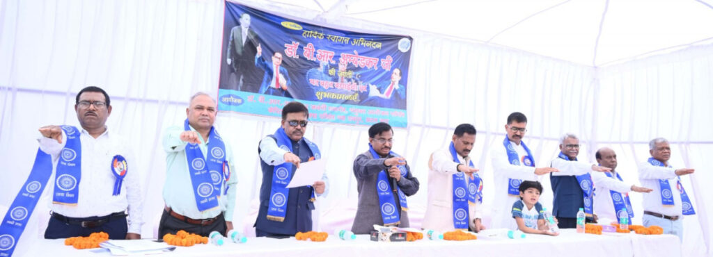 डॉ. भीमराव अंबेडकर जयंती पर नवा रायपुर में अम्बेडकर चौक पर उमड़ा जनसैलाब